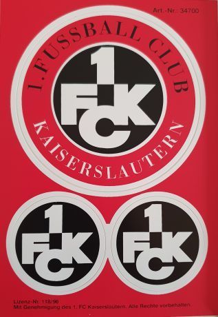 FCK FC Kaiserslautern Aufkleber OUTDOOR TOP QUALITÄT 100 STÜCK Fans länglich 1 